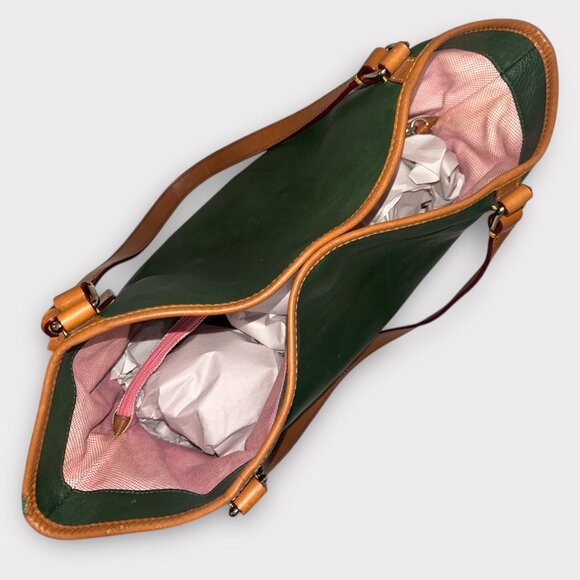 Dooney & Bourke Kristen Tote K0263269 Dark Green Florentine Leather Shoulder Bag - Picture 6 of 12